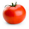 Picture shows one red tomato